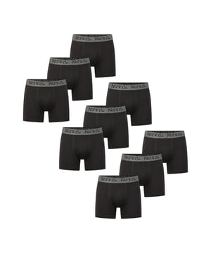 Trunks in een multi-pack van Phil & Co; voor iedereen die van comfortabel houdt! De sets bestaan uit zes retro shorts in verschillende designs. De liefdevol ontworpen zwembroeken voegen variatie toe aan je garderobe. De materiaalmix van zacht katoen en comfortabele stretchvezels garandeert vormbehoud en comfort. De shorts hebben geen irriterende naden bij het zitvlak. De brede contrasterende tailleband geeft de shorts de finishing touch en zorgt ervoor dat de shorts niet afzakken en blijven zitten waar ze horen, zelfs onder druk.