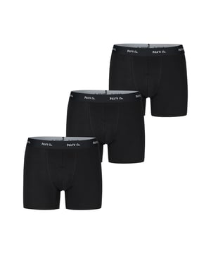 Trunks in een multi-pack van Phil & Co; voor iedereen die van comfortabel houdt! De sets bestaan uit drie retro shorts in verschillende designs. De liefdevol ontworpen zwembroeken voegen variatie toe aan je garderobe. De materiaalmix van zacht katoen en comfortabele stretchvezels garandeert vormbehoud en comfort. De shorts hebben geen irriterende naden bij het zitvlak. De brede contrasterende tailleband geeft de shorts de finishing touch en zorgt ervoor dat de shorts niet afzakken en blijven zitten waar ze horen, zelfs onder druk.
