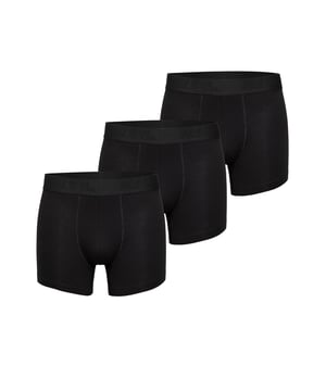 Trunks in een multi-pack van Phil & Co; voor iedereen die van comfortabel houdt! De sets bestaan uit drie retro shorts in verschillende designs. De liefdevol ontworpen zwembroeken voegen variatie toe aan je garderobe. De materiaalmix van zacht katoen en comfortabele stretchvezels garandeert vormbehoud en comfort. De shorts hebben geen irriterende naden bij het zitvlak. De brede contrasterende tailleband geeft de shorts de finishing touch en zorgt ervoor dat de shorts niet afzakken en blijven zitten waar ze horen, zelfs onder druk.