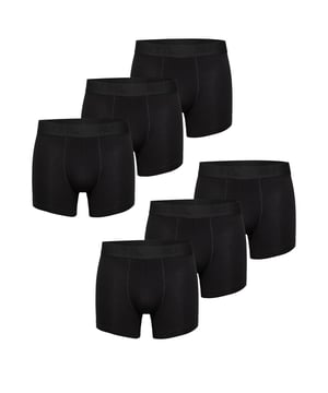 Trunks in een multi-pack van Phil & Co; voor iedereen die van comfortabel houdt! De sets bestaan uit zes retro shorts in verschillende designs. De liefdevol ontworpen zwembroeken voegen variatie toe aan je garderobe. De materiaalmix van zacht katoen en comfortabele stretchvezels garandeert vormbehoud en comfort. De shorts hebben geen irriterende naden bij het zitvlak. De brede contrasterende tailleband geeft de shorts de finishing touch en zorgt ervoor dat de shorts niet afzakken en blijven zitten waar ze horen, zelfs onder druk.