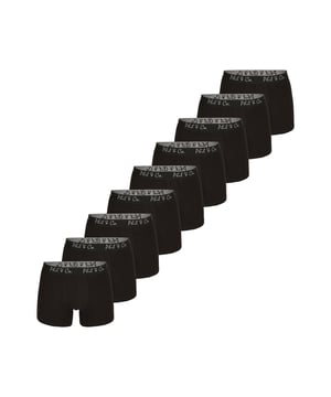Trunks in een multi-pack van Phil & Co; voor iedereen die van comfortabel houdt! De sets bestaan uit zes retro shorts in verschillende designs. De liefdevol ontworpen zwembroeken voegen variatie toe aan je garderobe. De materiaalmix van zacht katoen en comfortabele stretchvezels garandeert vormbehoud en comfort. De shorts hebben geen irriterende naden bij het zitvlak. De brede contrasterende tailleband geeft de shorts de finishing touch en zorgt ervoor dat de shorts niet afzakken en blijven zitten waar ze horen, zelfs onder druk.