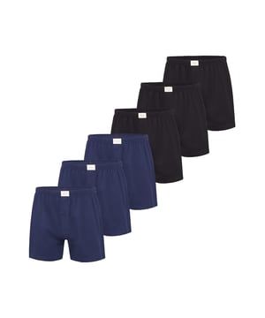 Cómodos calzoncillos de jersey de Phil & Co. confeccionados en algodón 100%. Los calzoncillos tienen un corte ancho y holgado. La cintura muy elástica y suave ejerce poca presión y hace que sean cómodos de llevar.