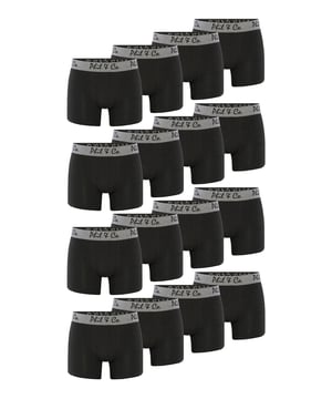 Calzoncillos bóxer para hombre en un asequible paquete múltiple de Phil & Co. Berlín. Pide hoy mismo tu nueva ropa interior favorita y convéncete de la imbatible relación calidad-precio de Phil & Co. Berlín. Los asequibles calzoncillos para hombre ofrecen una comodidad óptima. La agradable mezcla de algodón favorece la piel, garantiza el mantenimiento de la forma y una comodidad óptima. Los calzoncillos no tienen costuras molestas en la zona del asiento. La cintura ancha en contraste le da el toque final y garantiza que los calzoncillos no se deslicen y permanezcan donde deben estar, sin cortar. Para garantizar que nada rasque ni pique, Phil & Co. ha prescindido deliberadamente de las molestas etiquetas en sus calzoncillos y ha impreso en ellas las instrucciones de cuidado