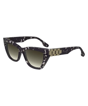 Victoria Beckham Vrouwen Zonnebril VB668S5516010 - Materiaal: Acetaat - Kleur frame: Zwart - Afmetingen: 55/16/145 mm (Diameter lens / Brug formaat / Lengte veren)