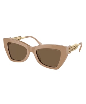 Michael Kors Vrouwen Zonnebril MK22053954735 - Materiaal: Acetaat - Kleur frame: Bruin - Afmetingen: 52/19/140 mm (Diameter lens / Brug formaat / Lengte veren)