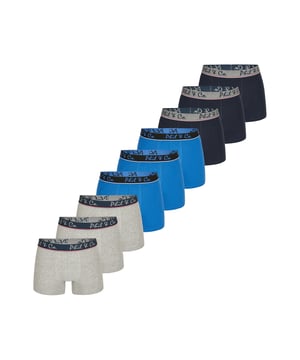 Trunks in een multi-pack van Phil & Co; voor iedereen die van comfortabel houdt! De sets bestaan uit zes retro shorts in verschillende designs. De liefdevol ontworpen zwembroeken voegen variatie toe aan je garderobe. De materiaalmix van zacht katoen en comfortabele stretchvezels garandeert vormbehoud en comfort. De shorts hebben geen irriterende naden bij het zitvlak. De brede contrasterende tailleband geeft de shorts de finishing touch en zorgt ervoor dat de shorts niet afzakken en blijven zitten waar ze horen, zelfs onder druk.
