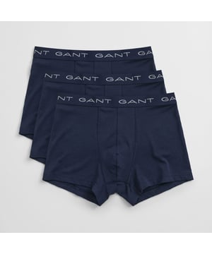 These boxer briefs are crafted from breathable cotton stretch fabric  offering a flexible fit that moves with you. The elasticated waistband  adorned with GANT branding  ensures a snug yet comfortable hold. Designed to provide durability and long-lasting softness  this three-pack is a reliable addition to any wardrobe.