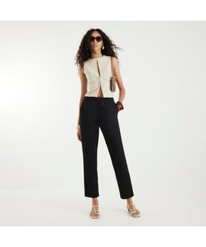 Slim fit, Cropped leg, Side slip pockets, Concealed fastening, TailoredAbout the brandFASHION IS OUR DNARiver Island is an icon of the British high street. Inspired by the latest trends and our heritage style archives, we've been serving style and leading trends for over sixty years.We make fashion for real people with real lives, who want to look real good. Because life's a celebration - let's dress for it.