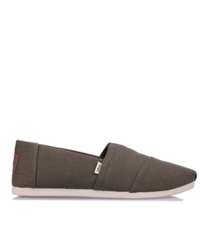Textile upper  canvas footbed  TOMS signature CloudBound soles for extra comfort  breathability and traction removable and hand washable. OrthoLite Eco LT hybrid insole for lightweight cushioning  made with plant-derived and recycled materials. Elastic gore for easy fit