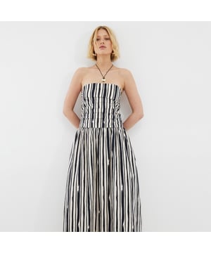 Striped, Bandeau neckline, Pleated bodice detail, Detachable straps, Midi lengthAbout the brandFASHION IS OUR DNARiver Island is an icon of the British high street. Inspired by the latest trends and our heritage style archives, we've been serving style and leading trends for over sixty years.We make fashion for real people with real lives, who want to look real good. Because life's a celebration - let's dress for it.