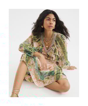 Floral print, V-neck, Long sleeves, Ruffle detail, Maxi lengthAbout the brandFASHION IS OUR DNARiver Island is an icon of the British high street. Inspired by the latest trends and our heritage style archives, we've been serving style and leading trends for over sixty years.We make fashion for real people with real lives, who want to look real good. Because life's a celebration - let's dress for it.