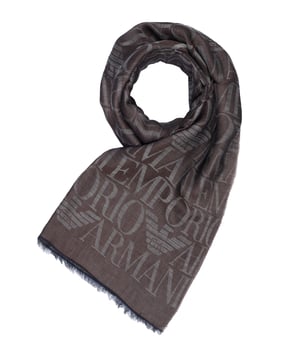 63% lana, 37% modal; bufanda Emporio Armani;  Modelo: 625203 0P303 00755;  Mano de obra de alta calidad;  Mezcla de lana suave;  Dimensiones (cm): 180 x 76;  Detalles del logotipo de Emporio Armani.