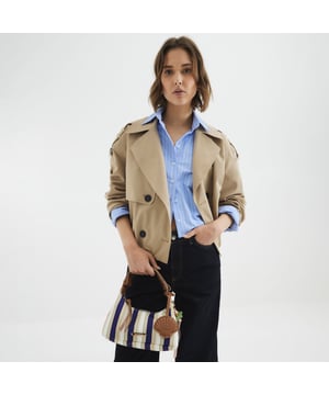 Canvas fabric, Striped print, Charm detail, Metal gold RI hardware, Grab handles, Adjustable strap, Zip fastening, Strap length: 14cm, Bag dimensions H: 13cm x D: 26cm x W: 12cmAbout the brandFASHION IS OUR DNARiver Island is an icon of the British high street. Inspired by the latest trends and our heritage style archives, we've been serving style and leading trends for over sixty years.We make fashion for real people with real lives, who want to look real good. Because life's a celebration - let's dress for it.