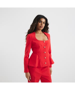 Petite collection, Button fastening, Gold hardware, Peplum hem, Scoop neckAbout the brandFASHION IS OUR DNARiver Island is an icon of the British high street. Inspired by the latest trends and our heritage style archives, we've been serving style and leading trends for over sixty years.We make fashion for real people with real lives, who want to look real good. Because life's a celebration - let's dress for it.