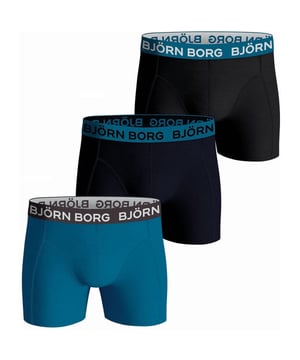 3-Pack Boxers von Björn Borg in der farbe Blau.