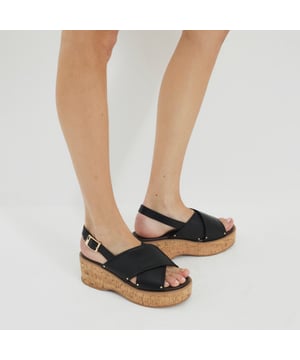 Wedge heel, Faux leather, Round open toe, Crossover strap detail, Buckle fastening, Heel height: 6cmAbout the brandFASHION IS OUR DNARiver Island is an icon of the British high street. Inspired by the latest trends and our heritage style archives, we've been serving style and leading trends for over sixty years.We make fashion for real people with real lives, who want to look real good. Because life's a celebration - let's dress for it.