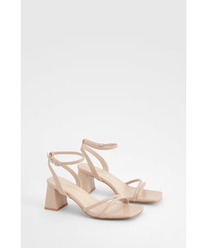 Look cute and feel comfy in these wide fit heels that will last you from boozy brunch all the way to bedtime, without the sore feet. They're designed to provide more room for the foot, and they have a wider tread on the sole, so they'll be super comfortable for you to make moves and serve looks, no matter what the occasion. You can wave goodbye to sore feet and say hello to a great night out. We're loving gold wide fit heels this party season teamed with a simple black midi - beaut.Style: 2 Part HeelsFabric: PU