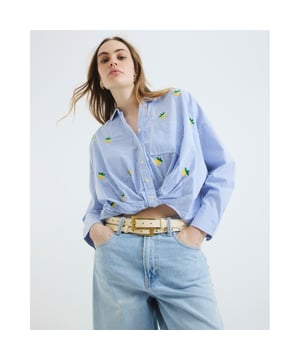 Striped, Collared, Long sleeves, Chest pocket, Embroidered lemon print, Button fasteningAbout the brandFASHION IS OUR DNARiver Island is an icon of the British high street. Inspired by the latest trends and our heritage style archives, we've been serving style and leading trends for over sixty years.We make fashion for real people with real lives, who want to look real good. Because life's a celebration - let's dress for it.