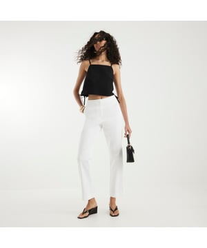 Slim fit, Cropped leg, Side slip pockets, Concealed fastening, TailoredAbout the brandFASHION IS OUR DNARiver Island is an icon of the British high street. Inspired by the latest trends and our heritage style archives, we've been serving style and leading trends for over sixty years.We make fashion for real people with real lives, who want to look real good. Because life's a celebration - let's dress for it.