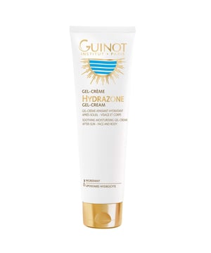 Experience ultimate skin rejuvenation with Guinot Sun Beauty Hydrazone After-Sun Gel-Cream, specially designed for both face and body. This innovative gel-cream is enriched with Hydrocyte Liposomes, which are water-filled microspheres that provide deep hydration to your skin, ensuring it stays moisturized even after sun exposure. It effectively reduces feelings of overheating and calms the skin, while also enhancing and prolonging your tan. For best results, apply generously to clean skin after sun exposure, avoiding the eye area. Treat your skin to the care it deserves!