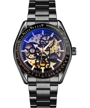 El Invicta 49503 tiene una caja de acero inoxidable de 43 millimetros con una esfera negro.
Esta modelo funciona con un movimiento de Automático preciso.
Resistencia a la presión de aqua de 3 bares.
Este modelo es parte de la colección Invicta Objet D Art.

2 años de garantía Invicta.