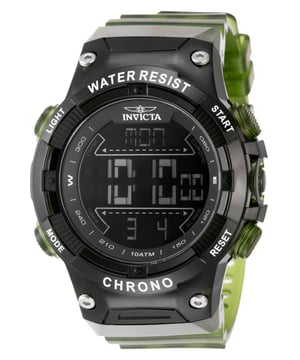 El Invicta 49049 tiene una caja de plastico de 52 millimetros con una esfera negro.
Esta modelo funciona con un movimiento de Cuarzo preciso.
Resistencia a la presión de aqua de 10 bares.
Este modelo es parte de la colección Invicta Racing.

2 años de garantía Invicta.