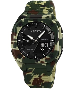 Das Activa X Invicta ACW2328-003 hat ein 45 millimeter Kunststoff gehäuse mit einem schwarzen Zifferblatt.
Dieses Modell wird von einem präzisen  Quarzuhrwerk angetrieben.
5 bar Wasserdichtigkeitszertifizierung.
Dieses Modell ist von der Activa X Invicta DIGITAL ESSENTIALS Kollektion.

2 Jahre Garantie.