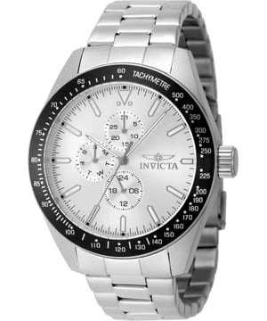 El Invicta 48858 tiene una caja de acero inoxidable de 45 millimetros con una esfera plata.
Esta modelo funciona con un movimiento de Cuarzo preciso.
Resistencia a la presión de aqua de 10 bares.
Este modelo es parte de la colección Invicta Aviator.

2 años de garantía Invicta.