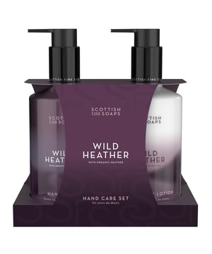 Experience the essence of the Scottish Highlands with the Scottish Fine Soaps Wild Heather Hand Care Gift Set. This luxurious set includes a 300ml Hand Wash and a 300ml Hand & Body Lotion, both infused with the enchanting fragrance of wild Scottish heather. The Hand Wash provides a refreshing cleanse, while the Hand & Body Lotion leaves your skin soft and nourished. Treat yourself or gift this exquisite set for a touch of Scottish elegance in your daily routine.