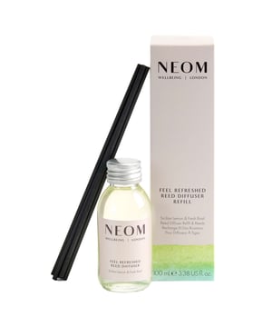Elevate your wellbeing with Neom Wellbeing London's Energy Boost Reed Diffuser Refill. This invigorating blend features 17 pure essential oils, including zesty Sicilian lemon and aromatic fresh basil. Perfect for combating sluggishness, this energizing fragrance fills your space with a natural aroma that stimulates clarity and focus. Simply pour the refill into your favorite vessel, insert the reeds, and enjoy a revitalizing atmosphere. Neom is a Certified B Corporation, committed to ethical practices and environmental responsibility. Refill and reuse for endless moments of wellbeing.
