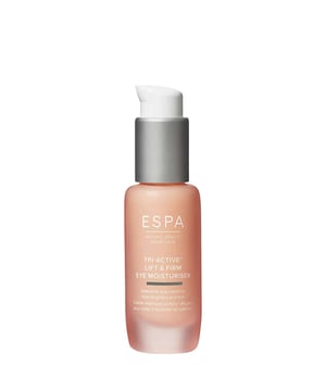 Experience the rejuvenating power of ESPA's Tri-Active Lift & Firm Eye Moisturiser, designed to combat the signs of ageing. This intensive eye cream enhances skin suppleness, brightness, and vitality. Infused with Wild Olive and Sea Amber, it reduces the appearance of fine lines and wrinkles. The blend of Argan, Larch, and Oat Sugars plumps the skin, enhancing firmness and elasticity. A botanical complex featuring White Lily, Golden Root, and Summer Snowflake Bulb works synergistically to brighten and diminish puffiness around the eyes. With COSMOS NATURAL certification, it is safe for pregnancy and perfect for maturing skin. To use, apply 1-2 pumps gently around the eye area every morning and evening after cleansing.