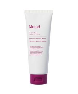 Discover the Murad Heartleaf Soothing Face Cleanser, a gentle, non-foaming gel designed for sensitive skin. In just 2 weeks, this cleanser reduces skin sensitivity by addressing five key signs: redness, dryness, itching, stinging, and tightening, with a 76% improvement. Its formula features fermented beta-glucan for hydration and fermented heartleaf extract for soothing benefits. Experience a refreshing cleanse that removes impurities, makeup, and sunscreen without irritation. Join the 88% of users who report a cleaner, more comfortable skin feel.
