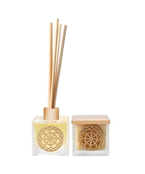 Transform your living space with the Monsoon Home Fragrance Bergamot and Fig Candle and Diffuser Set. This beautifully crafted Moroccan-inspired candle and diffuser are designed to envelop your home in an exquisite aroma. Experience the delightful blend of zesty bergamot and sweet, syrupy fig, creating a warm and inviting atmosphere reminiscent of a summer evening in the countryside. Elevate your home decor while indulging in a rich, woody scent that captivates the senses and enhances your relaxation.