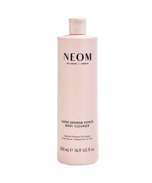 Discover the energizing Neom Wellbeing London's Super Shower Power Body Cleanser. This invigorating body wash is infused with natural essential oils of spearmint, rosemary, and eucalyptus, providing a refreshing cleanse that revitalizes your skin. Enriched with organic coffee extract and oat milk, it nourishes and hydrates for up to 24 hours. Enjoy a multi-sensory experience—lather, inhale, and feel the boost. Neom is a Certified B Corporation, dedicated to ethical practices.