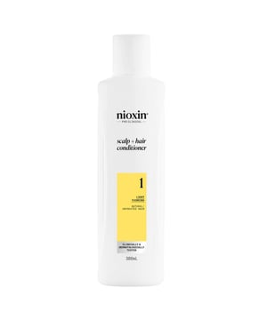 Transform your hair with Nioxin Pro Clinical System 1 Conditioner, formulated for natural hair experiencing light thinning. This hair thickening conditioner amplifies texture and strengthens resilience, promoting a healthier scalp. Enriched with niacinamide and biotin, it delivers visible results in 30 days. Key benefits include enhancing thickness, gently cleansing the scalp, minimizing hair breakage, and revitalizing the scalp with botanicals and antioxidants. For best results, apply to the scalp, massage gently, and rinse thoroughly. Use three times a week for optimal results.
