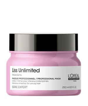 Transform your hair with L'Oréal Professionnel SERIE EXPERT Liss Unlimited Professional Smoothing Mask. This luxurious mask is enriched with Pro-Keratin, Kukui Oil, and Evening Primrose Oil, delivering deep nourishment while smoothing and protecting your hair from humidity. Experience ultimate hydration that polishes your hair's surface for a glossy, radiant finish. Easy to use, simply apply to clean, towel-dried hair, leave for 3 to 5 minutes, and rinse thoroughly for stunning results. Perfect for achieving sleek, manageable hair every day.