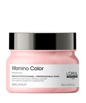 Transform your colored hair with L'Oréal Professionnel Serie Expert Vitamino Color Mask, designed to enhance shine up to 6 times while keeping your hair vibrant and radiant. This luxurious mask is enriched with Resveratrol, a powerful antioxidant that protects your hair from damage. Experience the softness and protection your hair deserves. To use, simply apply to freshly washed, towel-dried hair after using Vitamino Color shampoo. Leave in for just one minute and then rinse thoroughly for stunning results.