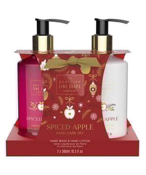 Indulge your hands with the Scottish Fine Soaps Company Spiced Apple Hand Care Set, featuring a luxurious 300ml Hand Wash and a 300ml Hand Lotion. This captivating duo is elegantly packaged in a charming card caddy, making it a perfect gift for yourself or a loved one. Infused with the comforting aroma of freshly baked apple pie and warm spices, this hand care set cleanses and hydrates your skin while leaving a delightful scent. Treat your hands to a spa-like experience every day.