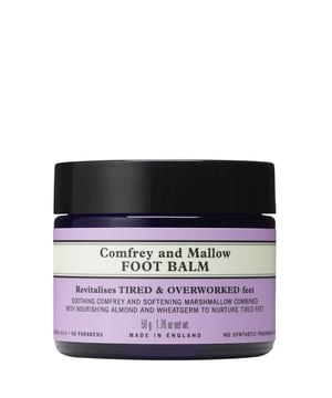 Revitalize and pamper your feet with Neal's Yard Remedies Comfrey and Mallow Foot Balm. This luxurious 50g salve soothes tired, dry, and cracked skin, providing deep nourishment and hydration. Infused with almond oil and wheatgerm, along with calming comfrey and softening mallow, it delivers intensive care. For best results, apply before bedtime and wear socks overnight. Experience the award-winning quality of Neal's Yard Remedies, a pioneer in natural beauty since 1981, committed to sustainability.