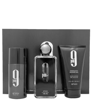 Discover the allure of Afnan 9 PM Eau de Parfum Gift Set, featuring a captivating fragrance that blends powerful spices and rich aromatic notes. This luxurious scent opens with refreshing citrus, complemented by spicy cinnamon and juicy apple. The heart reveals delicate floral notes, while the base showcases earthy patchouli, warm amber, sweet vanilla, and tonka bean. This gift set includes a 100ml Eau de Parfum Spray, a 150ml Shower Gel, and a 150ml Deodorant Spray, making it the perfect choice for those who appreciate sophistication and elegance.