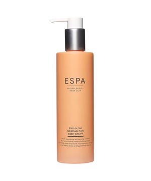 Achieve a radiant, sun-kissed glow with the ESPA Active Nutrients Pro-Glow Gradual Tan Body Cream. This nourishing formula provides a natural, buildable bronze while keeping your skin hydrated and smooth. Infused with zesty Sweet Orange Water and floral essential oils, this lightweight cream absorbs quickly for a streak-free application. Suitable for all skin types, it serves as a daily moisturiser, leaving skin soft and refreshed. Enhance your tan or gradually achieve a luminous glow with this luxurious bronzing cream, enriched with Guarana for a refreshing touch.