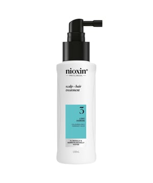 Transform your hair with Nioxin Pro Clinical System 3 Leave-In Treatment, formulated for coloured hair with light thinning. This treatment nourishes and strengthens each strand from root to tip, delivering thicker, fuller hair in 30 days. The formula cleanses the scalp, removing impurities and excess oils, promoting a healthier scalp. Minimize hair breakage and protect your colour with this revitalizing treatment infused with antioxidants. For best results, apply to towel-dried hair, focusing on the scalp and areas needing attention.