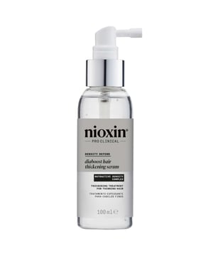 Transform your hair with Nioxin Diaboost Hair Thickening Serum. This intensive formula is designed to instantly increase hair diameter, giving you the appearance of fuller, thicker hair. With regular use, it strengthens and protects your strands from breakage, promoting healthy hair growth. Key benefits include enhancing volume, nourishing the scalp, and energizing hair follicles. Suitable for all hair types, this serum fits seamlessly into your daily hair care routine. Simply apply directly to the scalp and massage gently. Experience the difference in your hair's thickness and resilience.