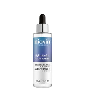 Discover the Nioxin Night Density Rescue Serum, an overnight hair treatment designed to enhance thicker, fuller hair in just 2 months. This serum features antioxidants that neutralize free radicals on the scalp, promoting hair growth and density. Key benefits include nourishing the scalp for healthier hair, strengthening the hair shaft to reduce breakage, and a lightweight, non-greasy formula that absorbs quickly. Suitable for all hair types, simply massage 2-4 drops onto your scalp each night for best results.