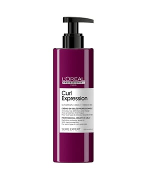 Consigue rizos definidos con la Crema en Gel L'Oréal Professionnel SERIE EXPERT Curl Expression. Esta fórmula activa los rizos y bucles, proporcionando 12 veces más definición y 3 veces más hidratación, al mismo tiempo que minimiza el frizz. Protege el cabello del calor hasta 230 °C, asegurando rizos vibrantes. Enriquecida con Glicerina, Urea H y extracto de Hibisco, esta crema en gel ofrece una nutrición profunda y una fijación duradera sin crispy. Para mejores resultados, aplicar sobre el cabello secado con toalla utilizando técnicas de enrollado con los dedos.
