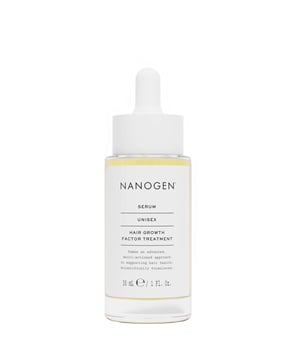 Experience fuller, thicker hair with Nanogen's Hair Growth Factor Serum, formulated for those with thinning hair or hair loss. This serum features Pea Sprout and Larix Bark extracts, enriched with Peptides to stimulate hair cell production and rejuvenate follicles. Its lightweight, non-oily formula promotes hair health while keeping the scalp hydrated. Dermatologically tested and suitable for use with Minoxidil, this serum is your solution for healthier hair. For best results, apply once daily on dry hair using the pipette.