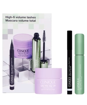 Discover the ultimate beauty trio with the Clinique High Impact High-Fi Mascara Gift Set. This set includes: 
- Clinique High Impact High-Fi Mascara (10ml) - Achieve stunning lashes with this ultra-pigmented formula that enhances volume by up to 230%. Enriched with nourishing coconut, argan, and moringa oils for soft and healthy lashes.
- Clinique High Impact Easy Liquid Liner in Black (0.34ml) - This exquisite liquid liner delivers sharp, captivating color that lasts for 24 hours without smudging. Perfect for sensitive eyes and contact lens wearers.
- Clinique Take The Day Off Cleansing Balm (15ml) - A luxurious balm that melts into a lightweight oil, effectively removing makeup, sunscreen, and impurities without leaving any residue. Suitable for all skin types, it leaves your skin feeling refreshed and clean. Perfect for makeup lovers!