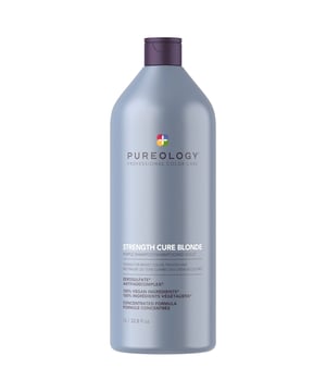 Discover the luxurious Pureology Strength Cure Blonde Shampoo, designed for lightened hair. This rich-lather purple shampoo neutralizes brassiness while fortifying and repairing color-treated hair. Its creamy formula ensures a gentle cleanse without sulfates, making it perfect for maintaining vibrant blonde hues. For optimal results, apply to wet hair, lather, and rinse, then follow with the Strength Cure Blonde Conditioner. Enjoy the peace of mind that comes with vegan ingredients and eco-friendly packaging.