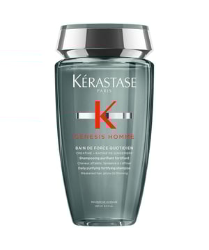 Revitalize your hair with Kérastase Genesis Homme Daily Purifying Shampoo, formulated for weakened and thinning hair. This fortifying shampoo cleanses gently while providing a refreshing sensation to your scalp, leaving your hair soft and clean. 89% of men report their hair feels thoroughly cleaned, and 88% agree it feels softer after use. Simply apply to wet hair, lather, and rinse thoroughly. Kérastase is dedicated to sustainability, using recycled materials and achieving carbon neutrality in production since 2019. Experience responsible care with every wash.