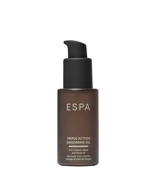 Transform your grooming routine with ESPA Men's Triple Action Grooming Oil, a versatile 3-in-1 product designed for shaving, beard care, and facial hydration. This nourishing oil ensures a close shave while conditioning your facial hair for a smooth finish. Enriched with lipids and vitamins, it hydrates and protects your skin, while botanical extracts soothe and rejuvenate. Suitable for all skin types, it calms dehydrated skin and leaves facial hair looking healthy and well-groomed. The eco-friendly packaging includes a recyclable glass bottle with a matte black pump, made from 30% recycled glass. To use, simply massage a few drops into your skin before shaving or apply to your beard for a polished look.